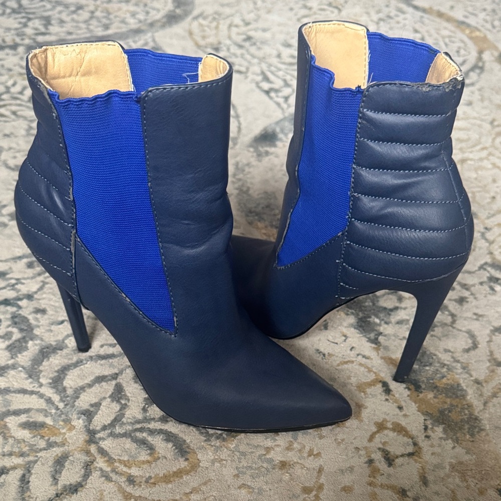 GX by Gwen Stefani Royal Blue Heeled Boots